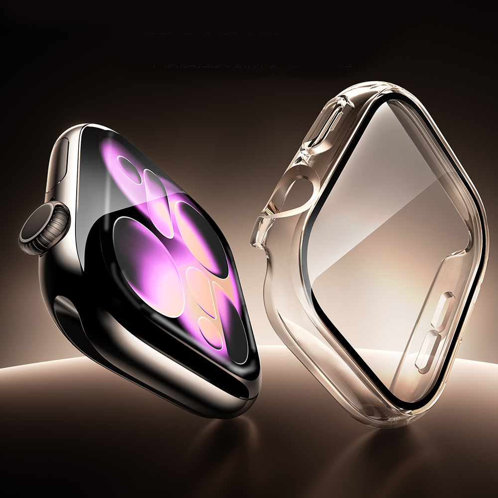 Smartwatch Band Accessories - Tempered Glass+Cover For Apple watch Case