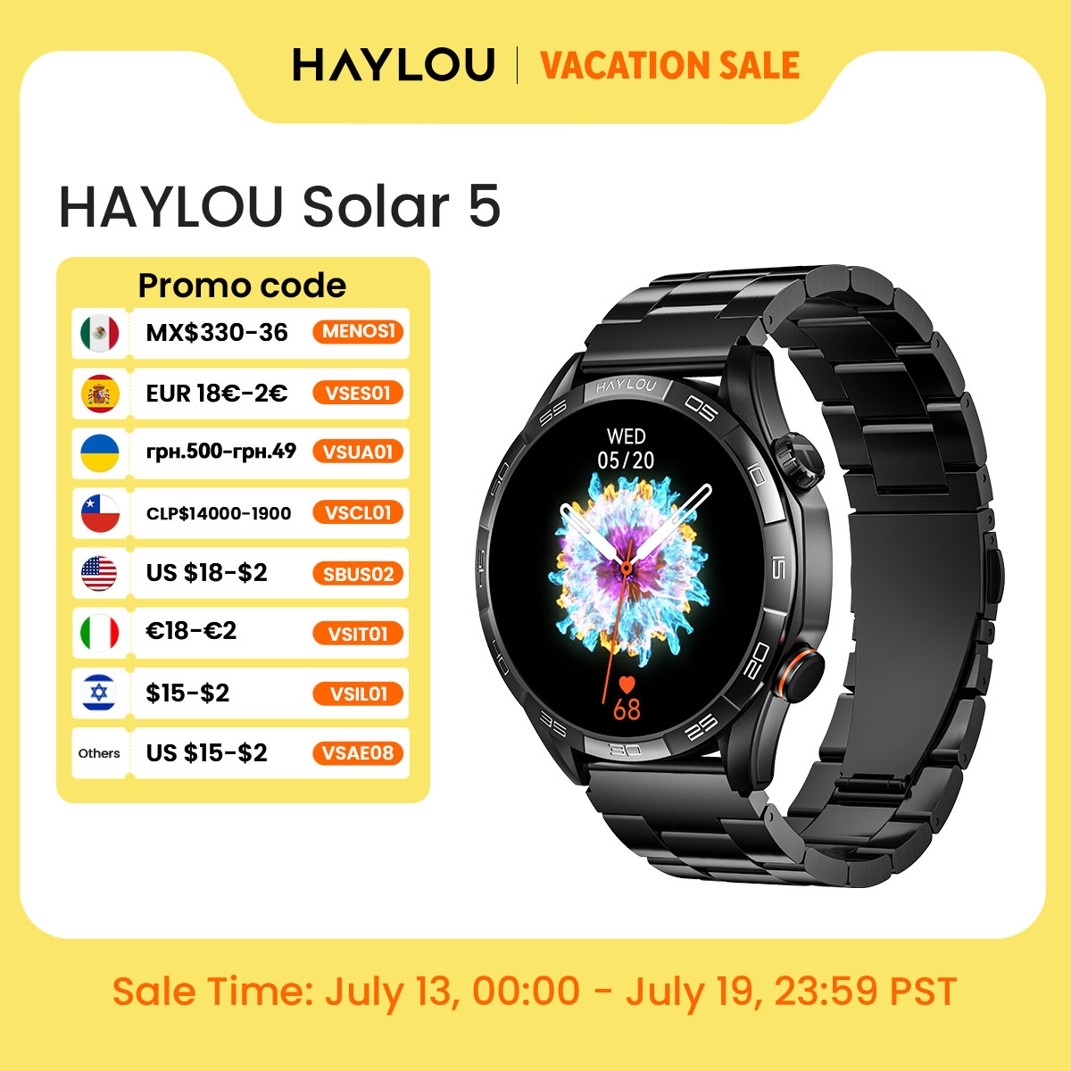 HAYLOU Solar 5 Voice Calling S – обзор и цена Smartwatch Instagram
