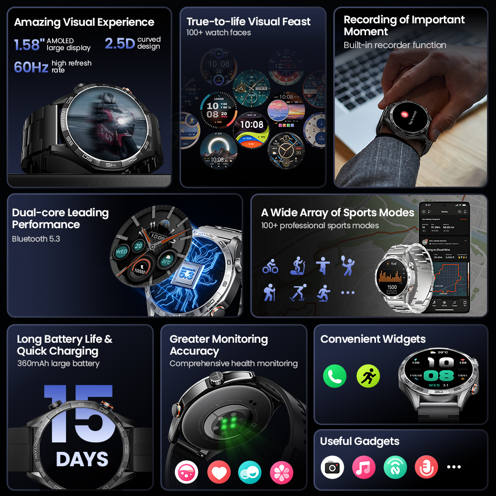 HAYLOU Solar 5 Voice Calling S – обзор и цена Smartwatch Instagram