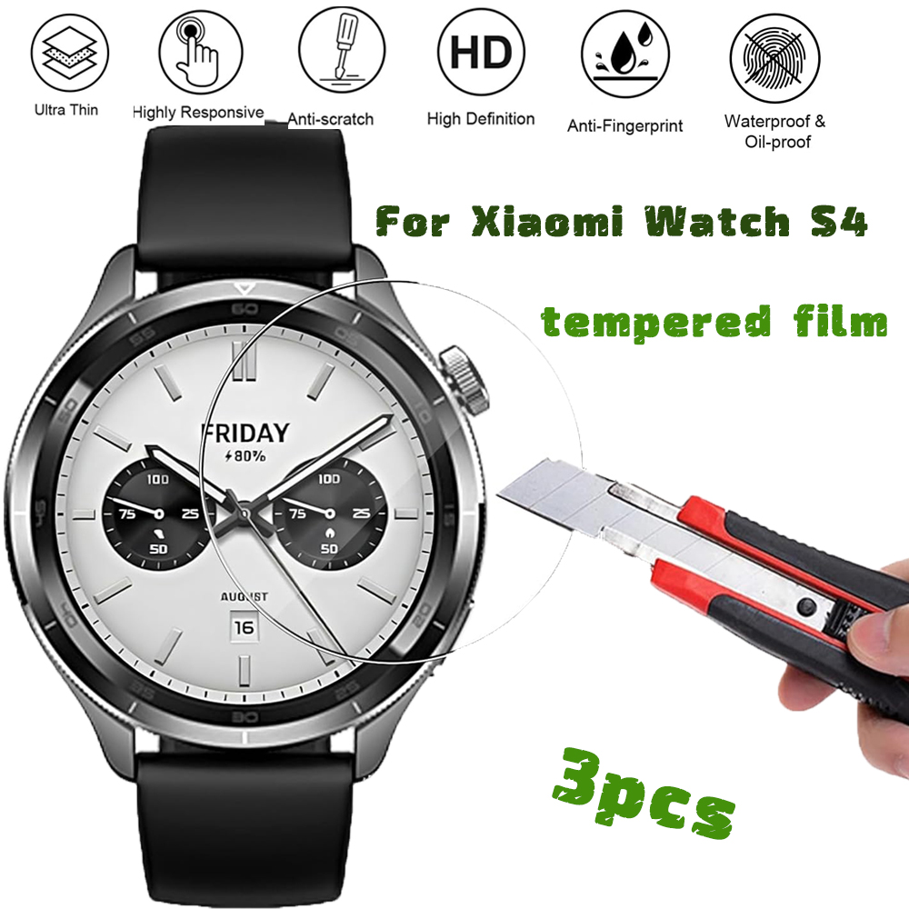 3PCS Tempered Glass Smartwatch – обзор и цена Xiaomi Smartwatch S4 Accessories