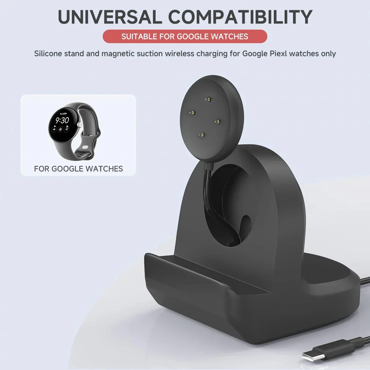 Soft Silicone Charger Cradle D – обзор и цена Watch Charging Dock