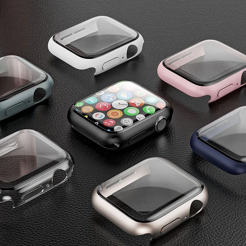 Tempered Glass+cover For Apple – обзор и цена Smartwatch Band Accessories