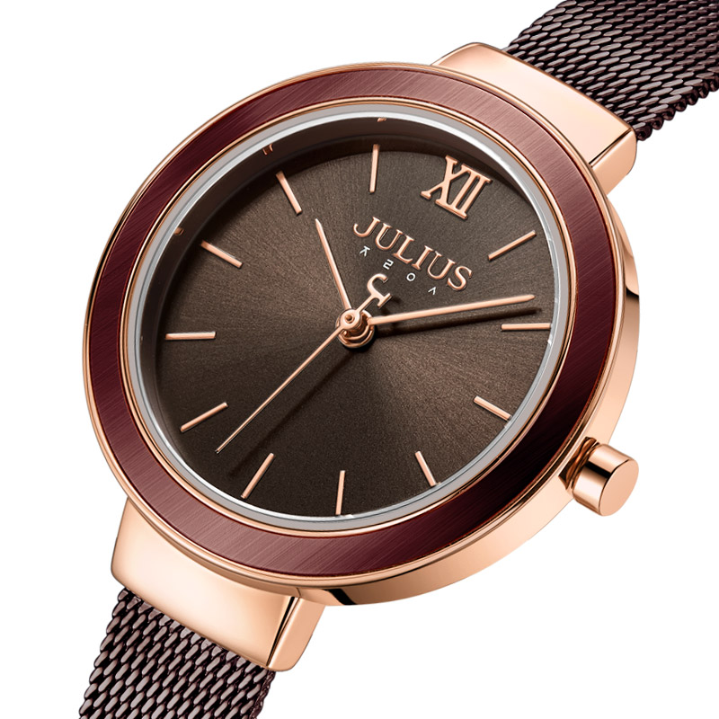 Julius Watch JA-1345 Retro Lad – обзор и цена Stainless Mesh Band