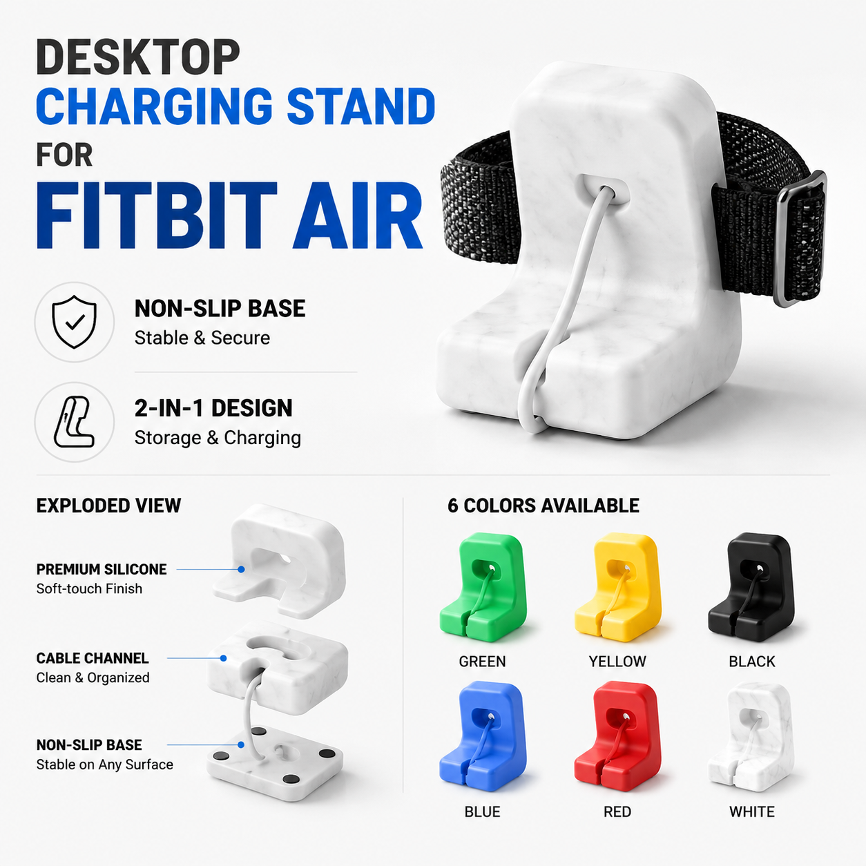 Charging Cradle For Fitbit Air – обзор и цена Watch Charging Dock