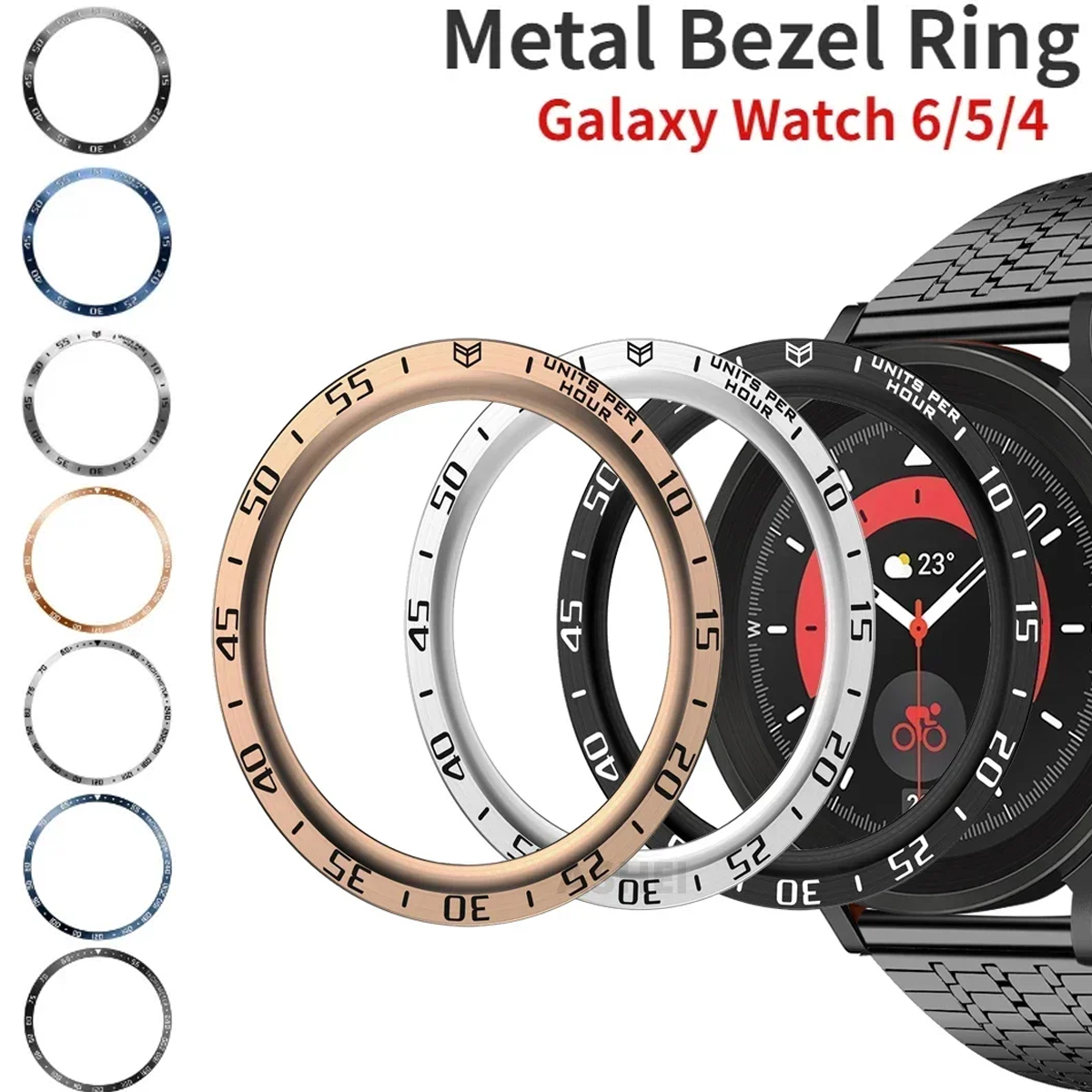 HOT Metal Bezel Ring For Samsu – обзор и цена Smartwatch Band Accessories