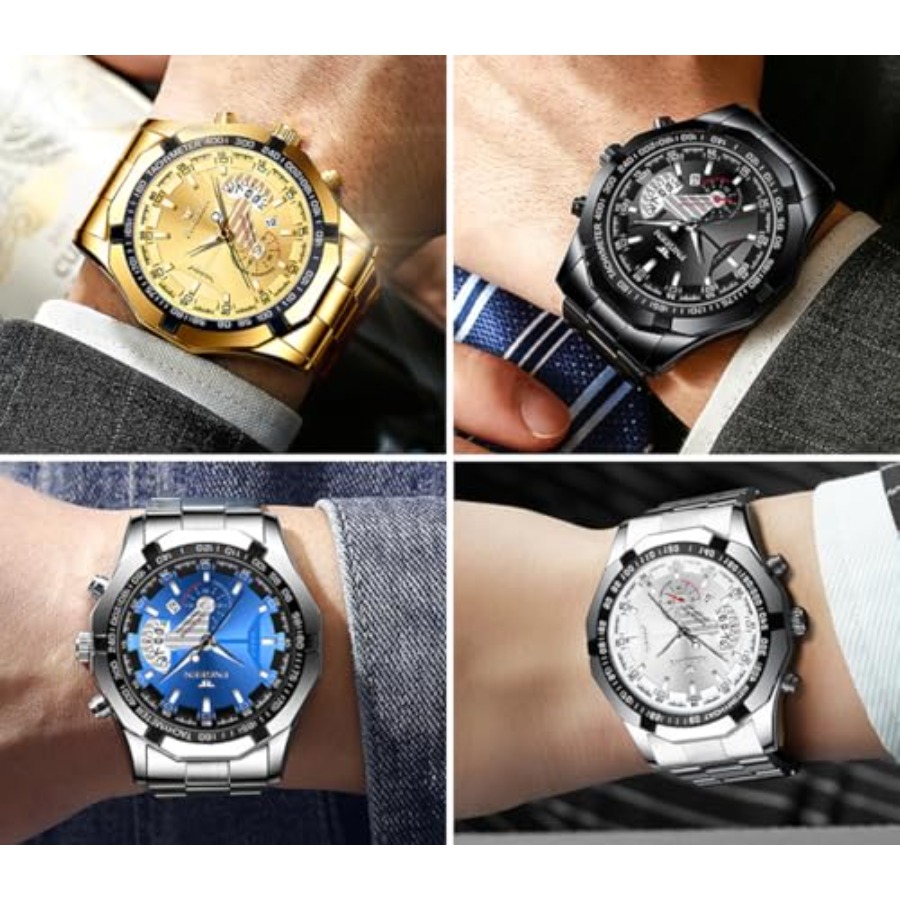 4 Pack Men's Stainless Steel W – обзор и цена Smartwatch Face