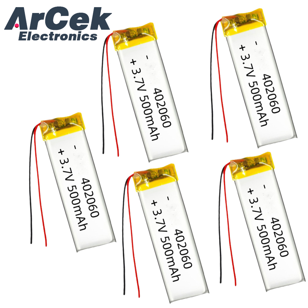 5PCS 3.7V 500mAh 402060 Lipo P – обзор и цена Smartwatch Headset
