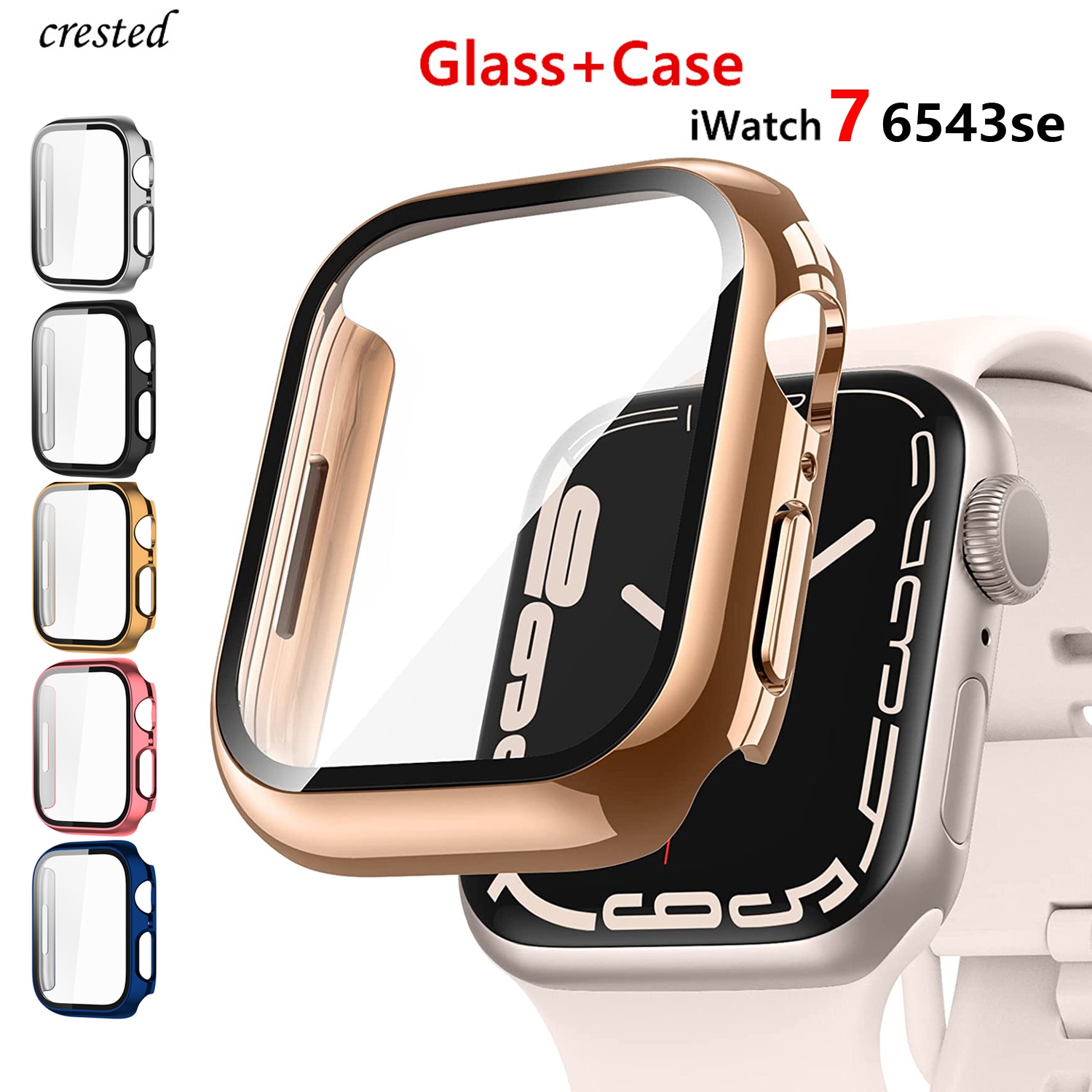 Glass+cover For Apple Watch Ca – обзор и цена Smartwatch Band Accessories