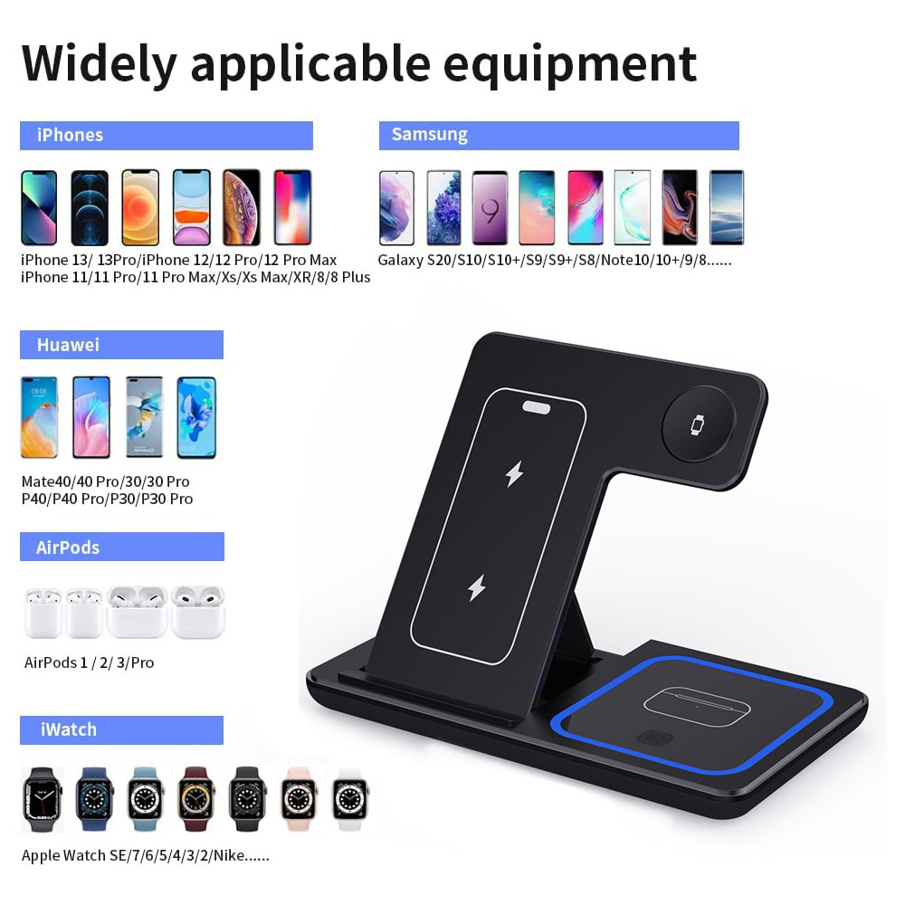 15W 3 in 1 Wireless Charger St – обзор и цена Smartwatch Ac