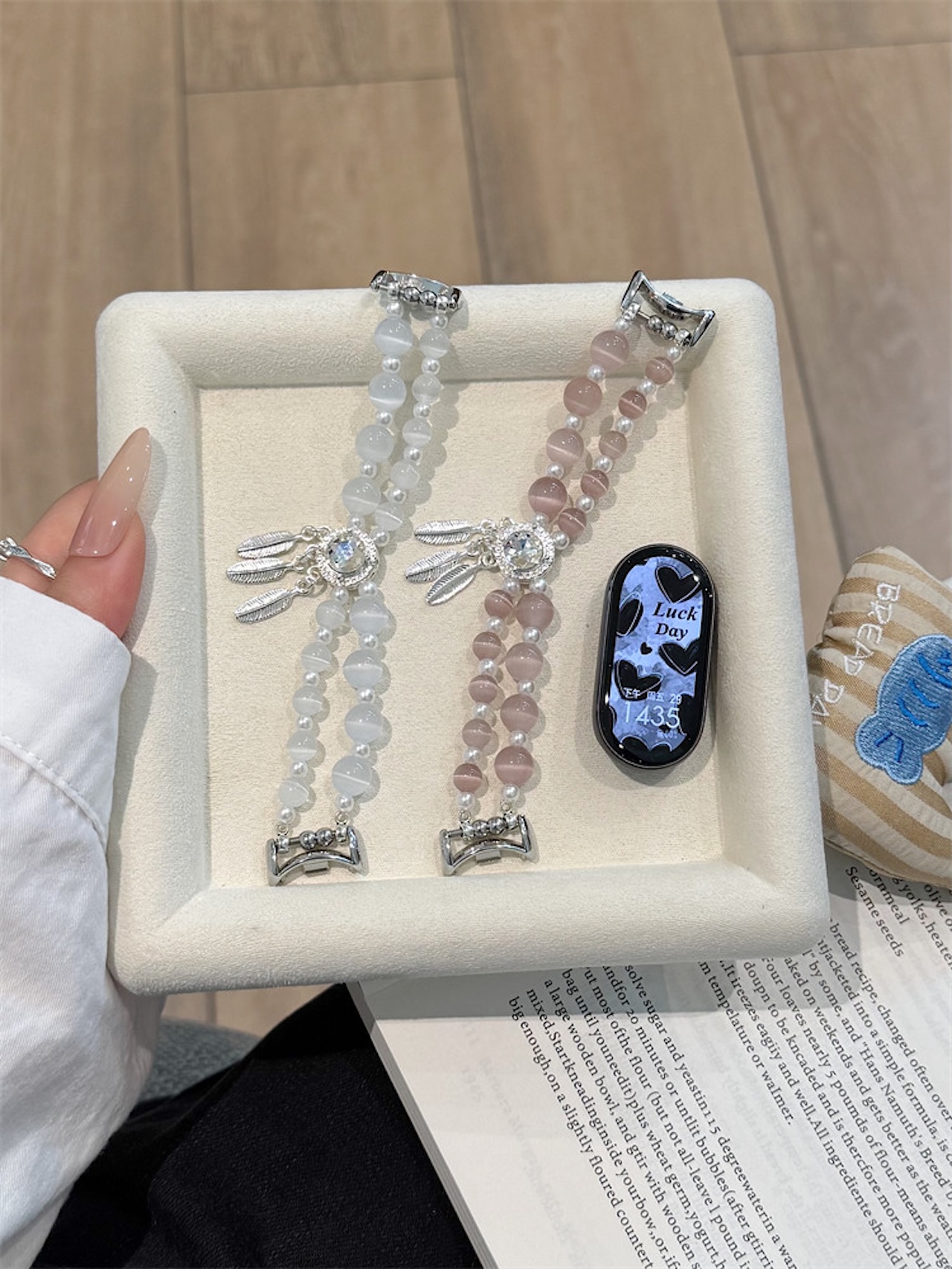 Wing Rhinestone Cat Eye Bead B – обзор и цена Android Smartwatch Accessories