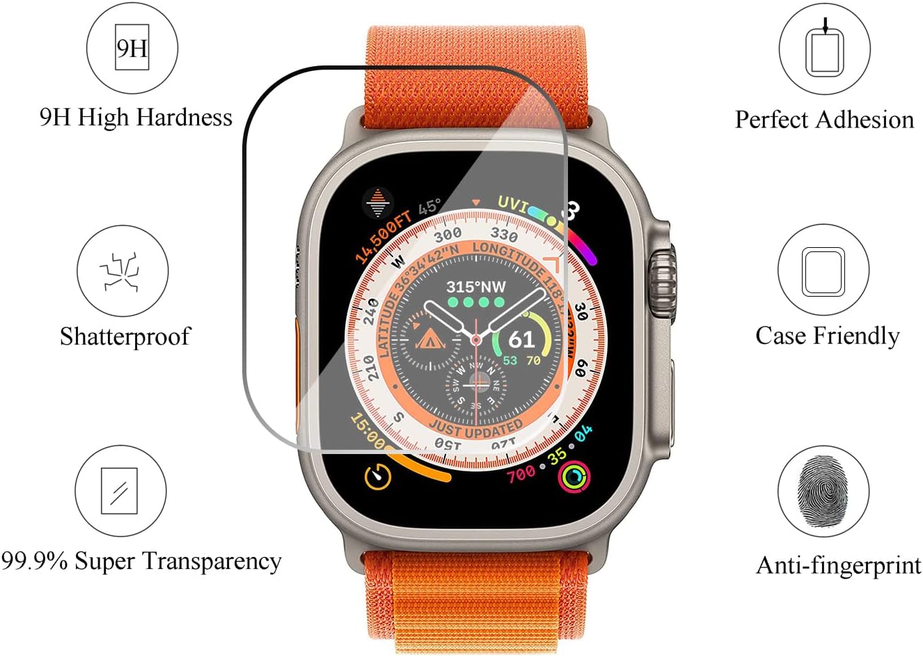 Tempered Glass for Apple Watch – обзор и цена Watch Case Bumper