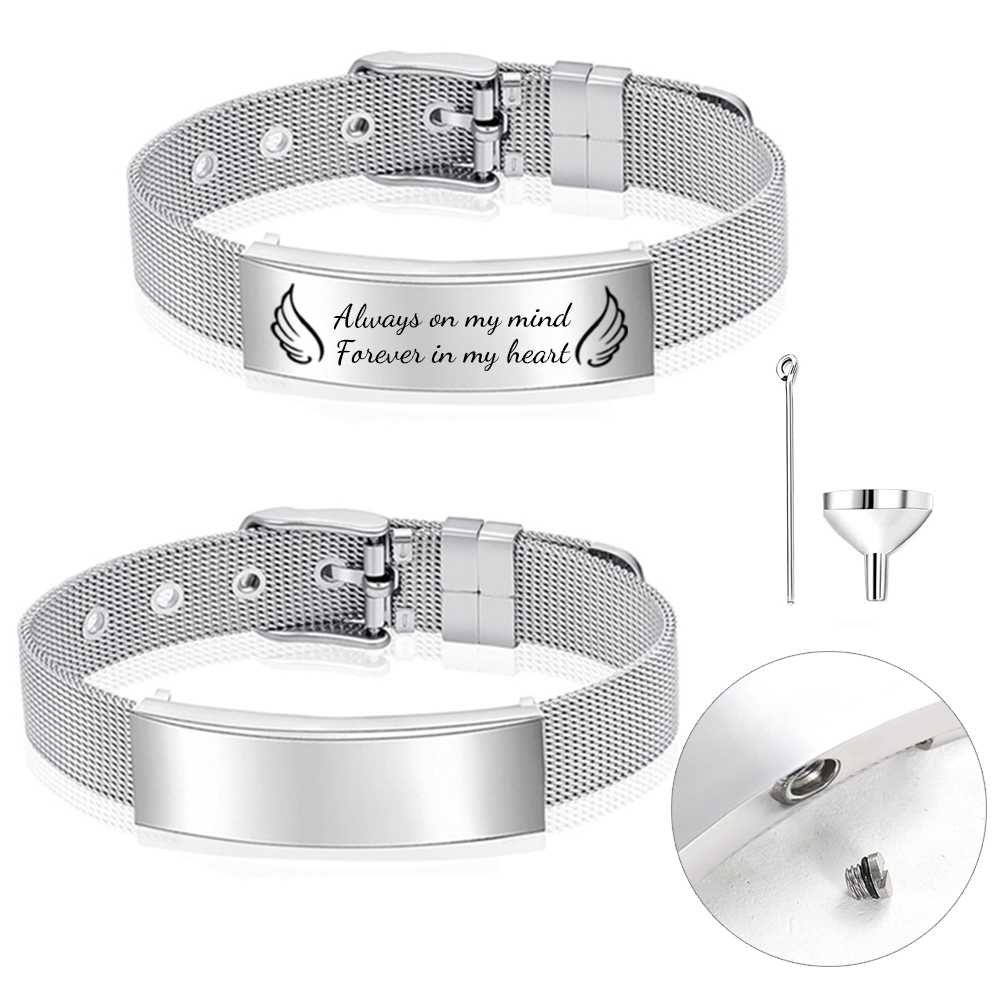 Cremation Jewelry Urn Bracelet – обзор и цена Stainless Mesh Band