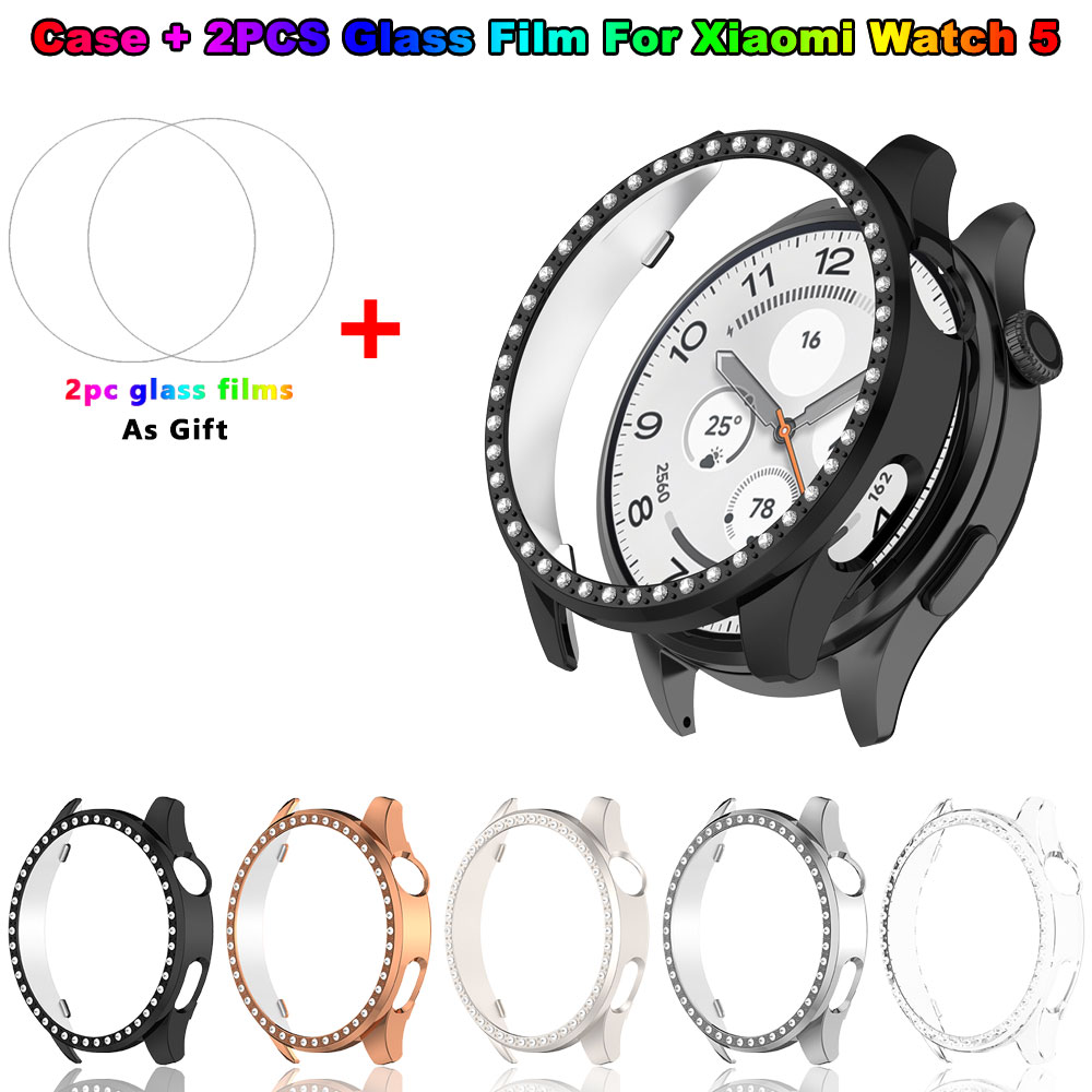 Bling PC Case + Glass Film For – обзор и цена Android Smartwatch Accessories