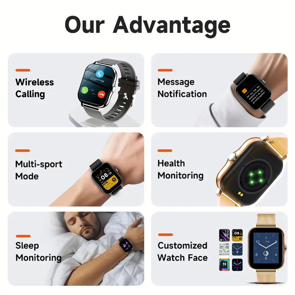 Smart Watch For Android IOS Wa – обзор и цена Smartwatch Instagram