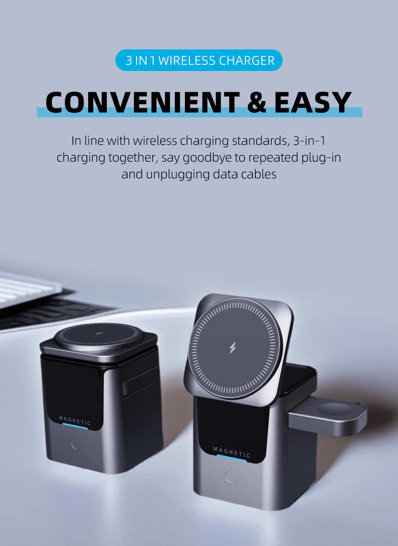Magnetic 3 in 1 Wireless Charg – обзор и цена Smartwatch Ac