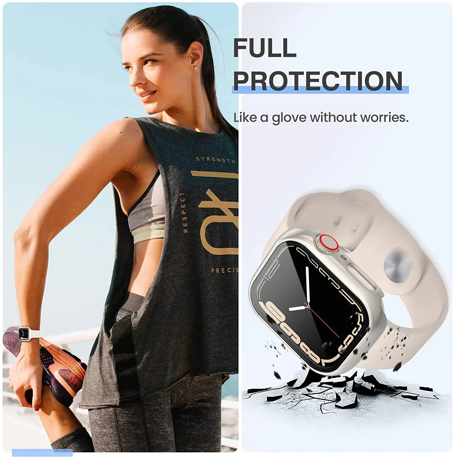 3 Pack Tempered Glass Cover fo – обзор и цена Smartwatch Band Accessories