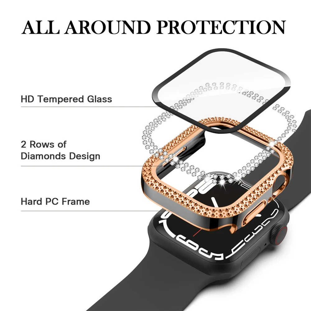 Diamond Cover For Apple watch  – обзор и цена Smartwatch Band Accessories