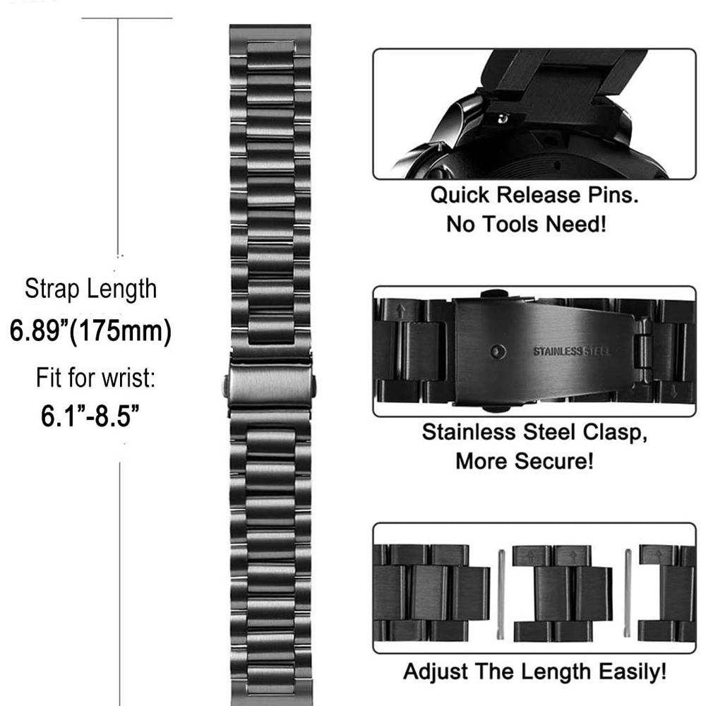 Steel Strap For Huawei Watch G – обзор и цена Titan Smartwatch Accessories