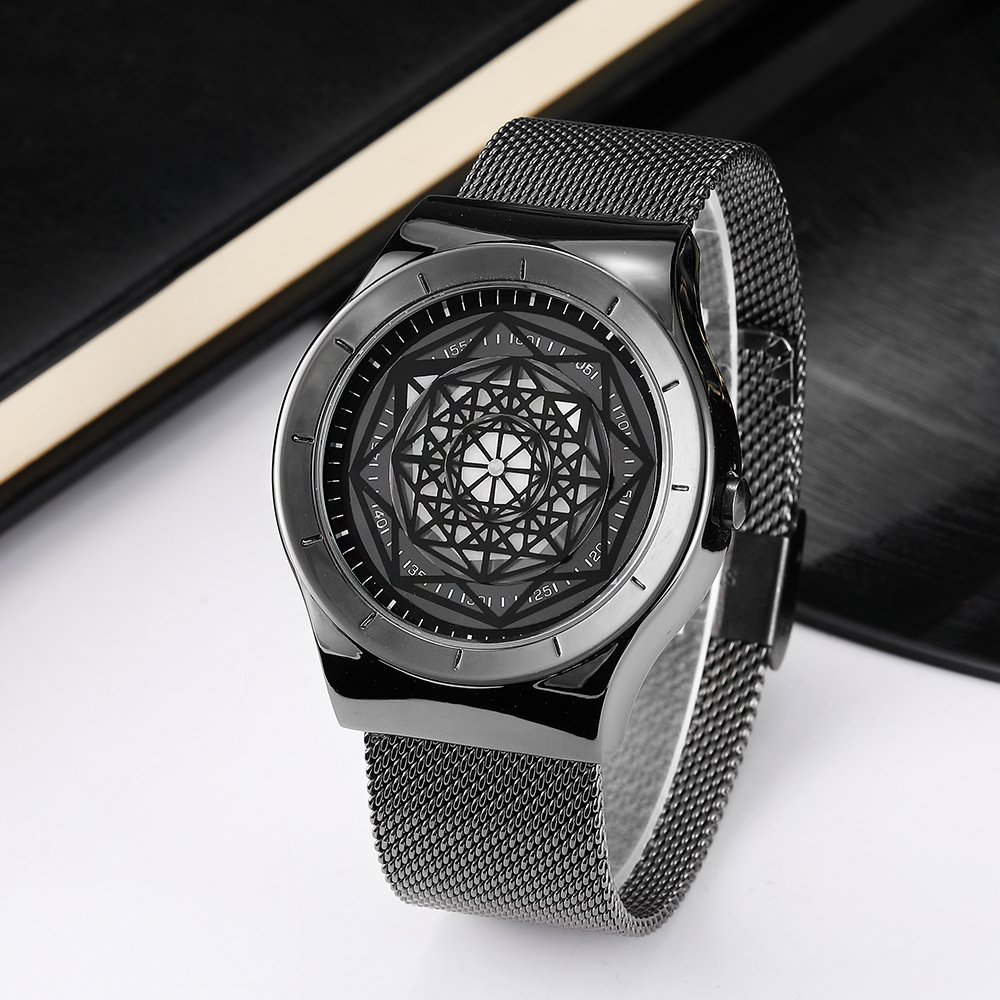 Watches Men Fasion Turntable N – обзор и цена Stainless Mesh Band