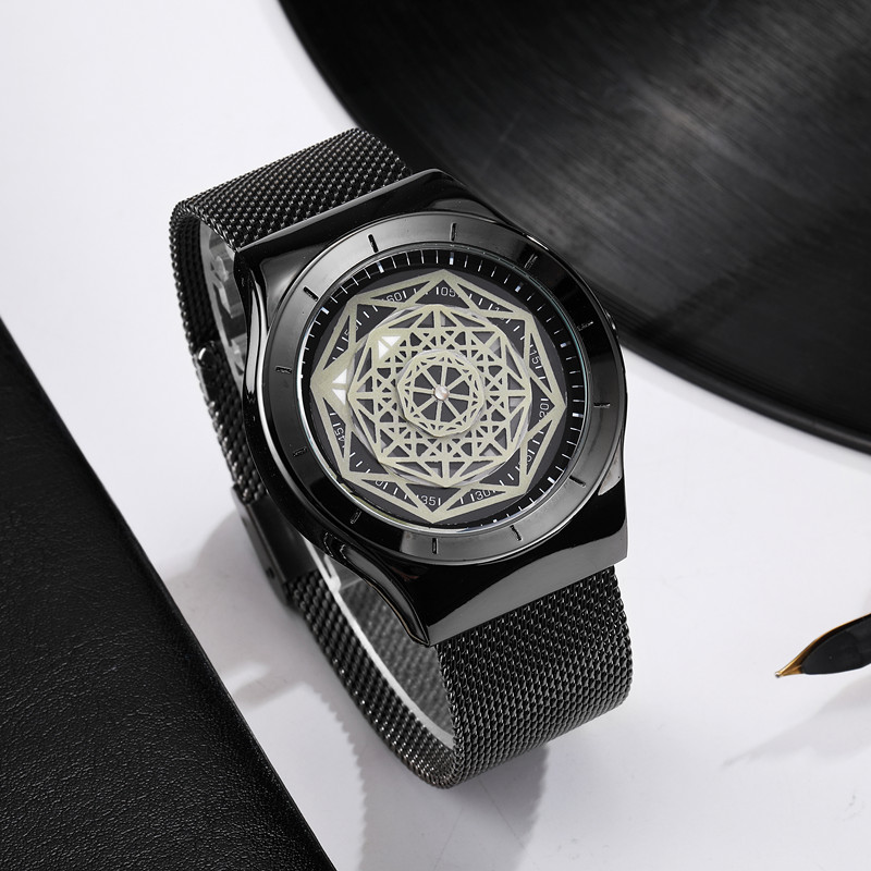 Watches Men Fasion Turntable N – обзор и цена Stainless Mesh Band