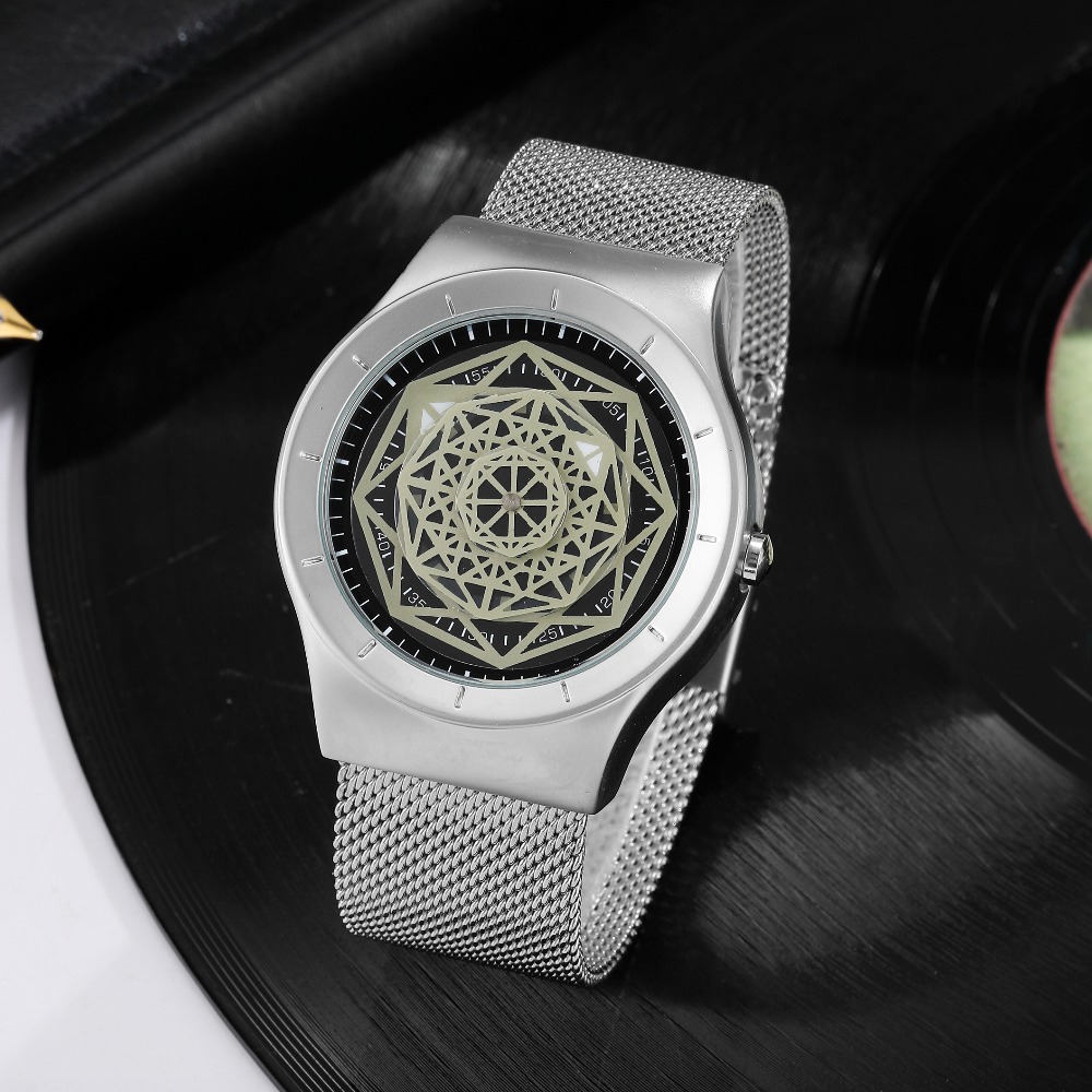 Watches Men Fasion Turntable N – обзор и цена Stainless Mesh Band