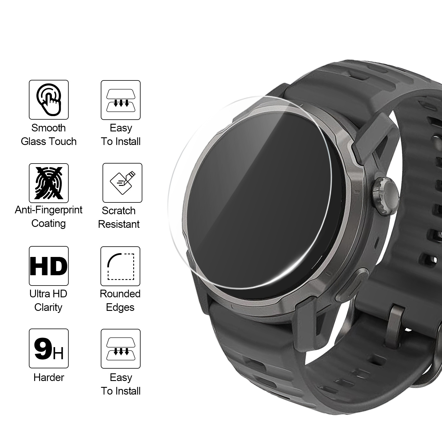 2Pcs Watch Protectors for Coro – обзор и цена Watch Face Protector