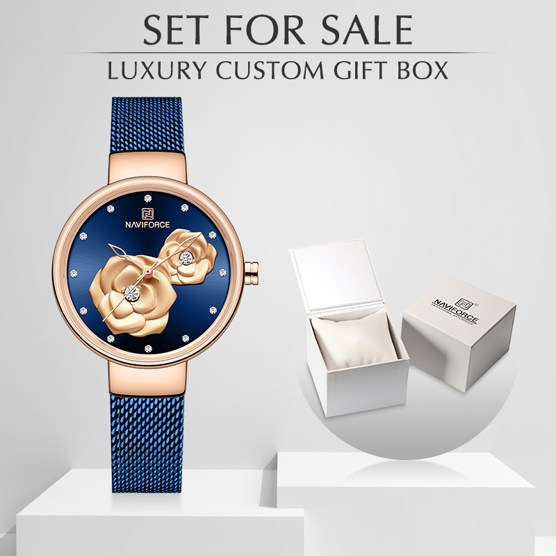 NAVIFORCE Luxury Women's Watch – обзор и цена Stainless Mesh Band