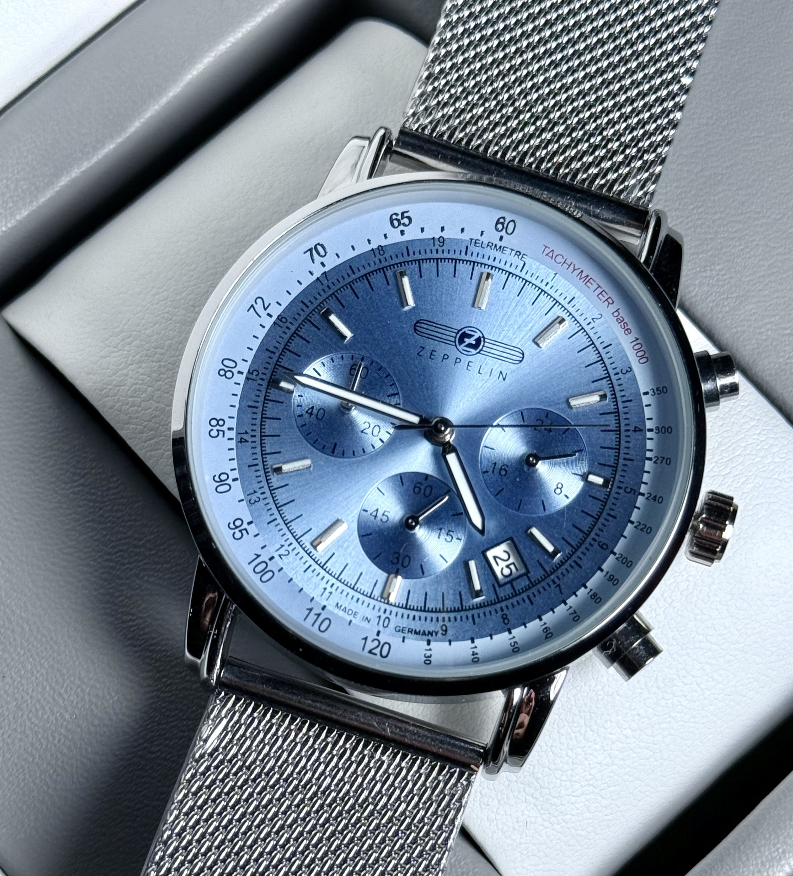 2026 New Collection Zeppelin M – обзор и цена Stainless Mesh Band